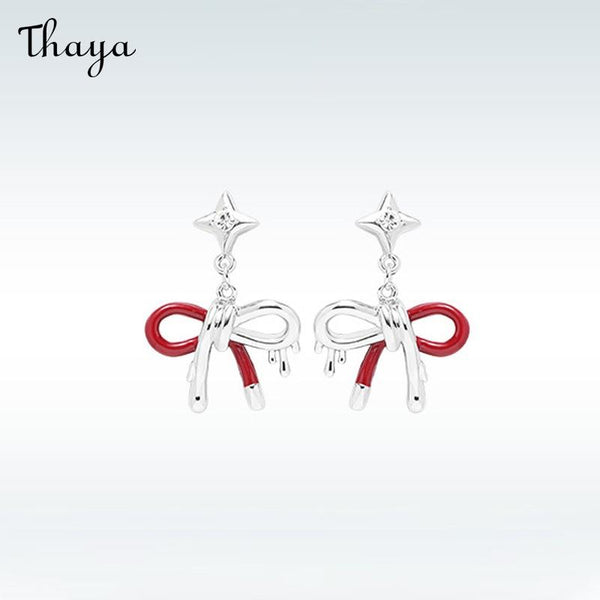 Thaya Bow Four-Star  Earrings