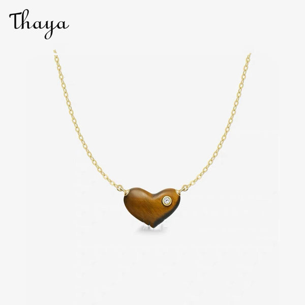 Thaya Heart-Shaped Copper Pendant Necklace