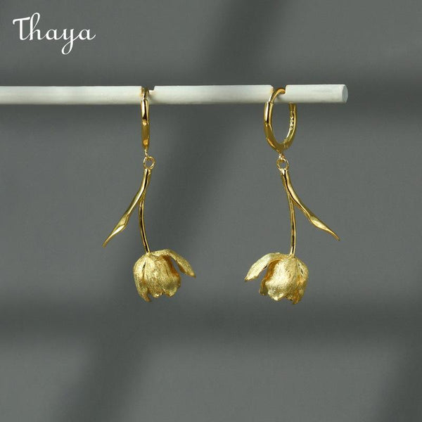 Thaya Tulip Drop Earrings