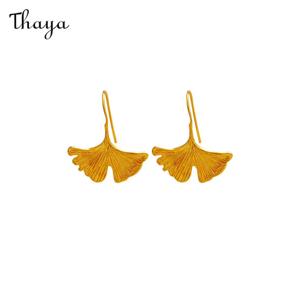 Boucles d'oreilles Thaya Ginkgo Biloba