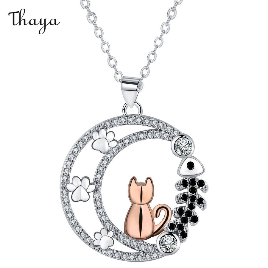 Collier Thaya Chat Poisson Lune