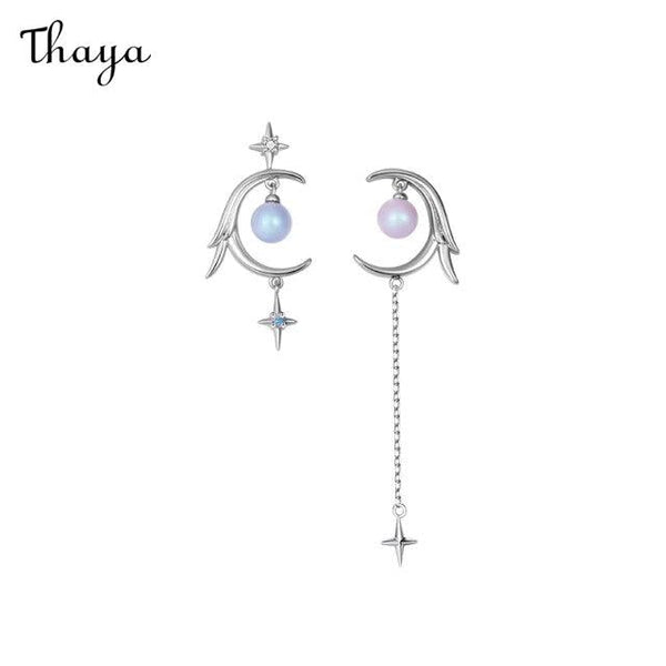 Thaya Moon Design Earrings Illuminate with Enchantment