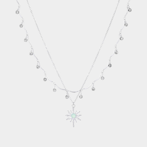Thaya Double Layer Starburst Necklace