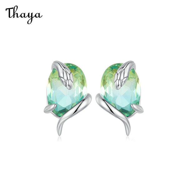 Boucles d'oreilles serpent Thaya en argent 925