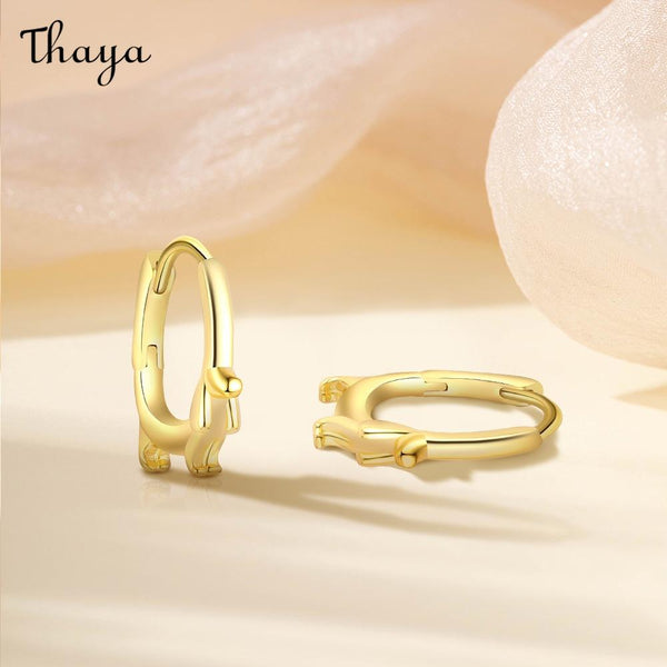 Thaya S925 Silver Dachshund Dog Earrings