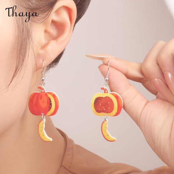 Thaya Pumpkin & Melon Earrings