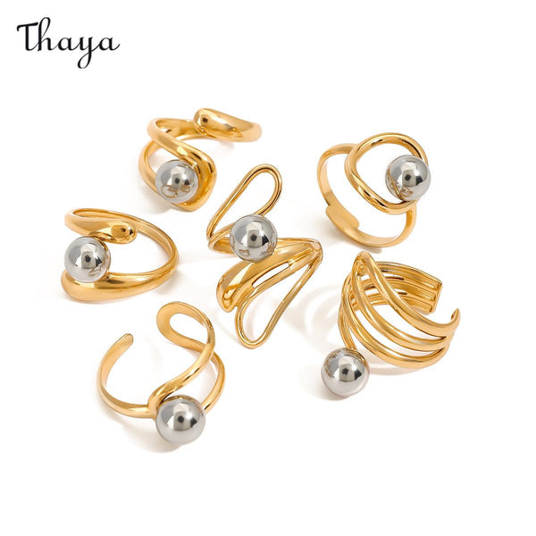 Minimalistischer Kugellinienring Thaya