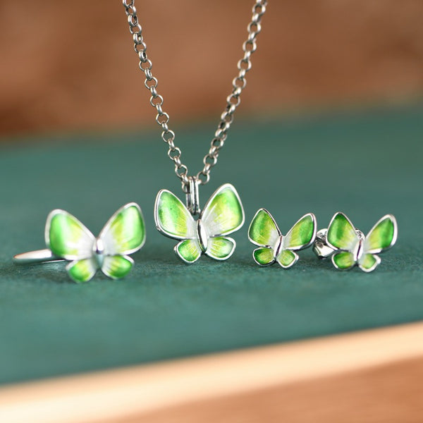 Thaya S925 Silver Butterfly Jewelry Set