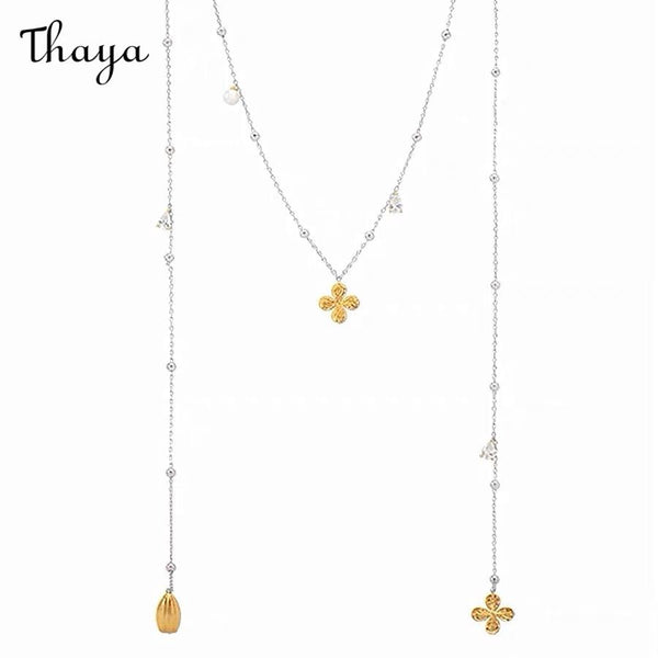 Thaya Clover Pendant Copper Necklace