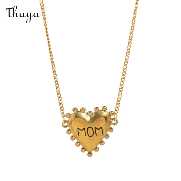 Thaya Gold 'Mom' & 'Mama' Pendant Necklaces