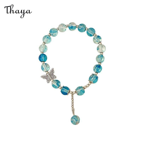 Bracelet en perles de bambou vintage Thaya