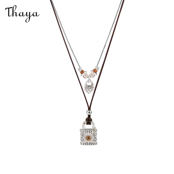 Thaya Daisy Lock DetachableDouble-layer Clavicle Chain