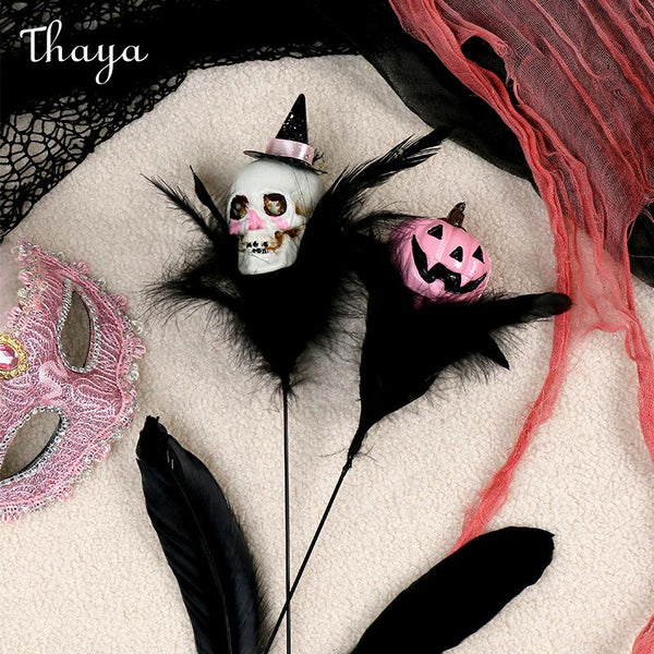 Thaya Halloween Skull  Pumpkin Decoration