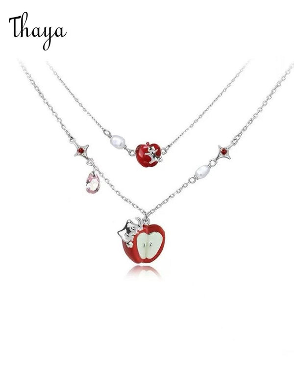 Thaya  Double Layer Apple Necklace