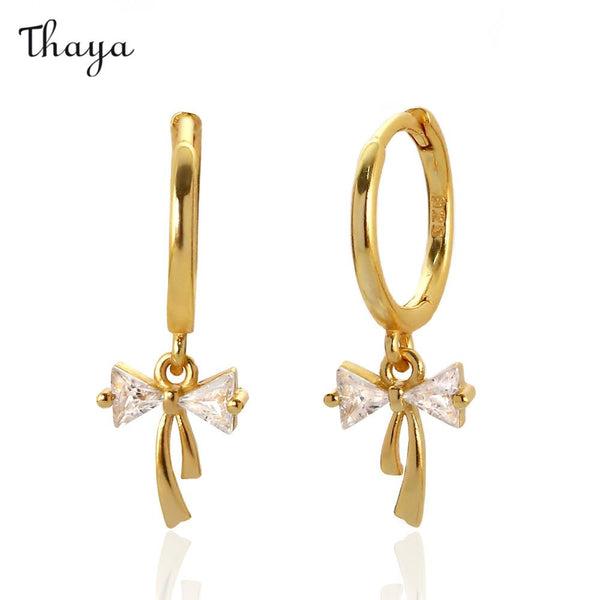 Thaya Bow Drop Earrings