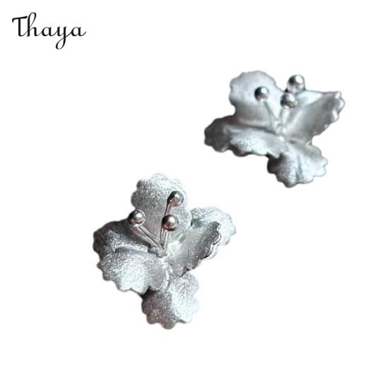 Boucles d'oreilles luxueuses en perles florales Thaya