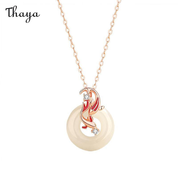 Thaya 925 Silver Lucky Charm Koi Safety Buckle Necklace