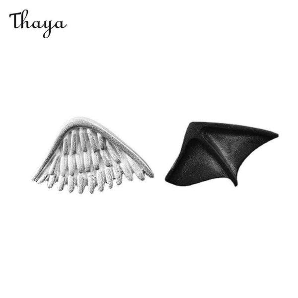 Thaya Dark Angel Devil  Wings Earrings