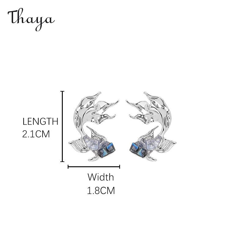 Thaya Blue Goldfish Style Jewelry Set