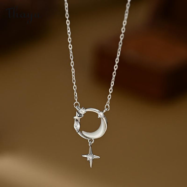 Thaya Moon Star Pendant Necklace