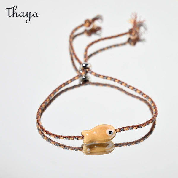 Thaya Colorful Fish Charm Bracelet