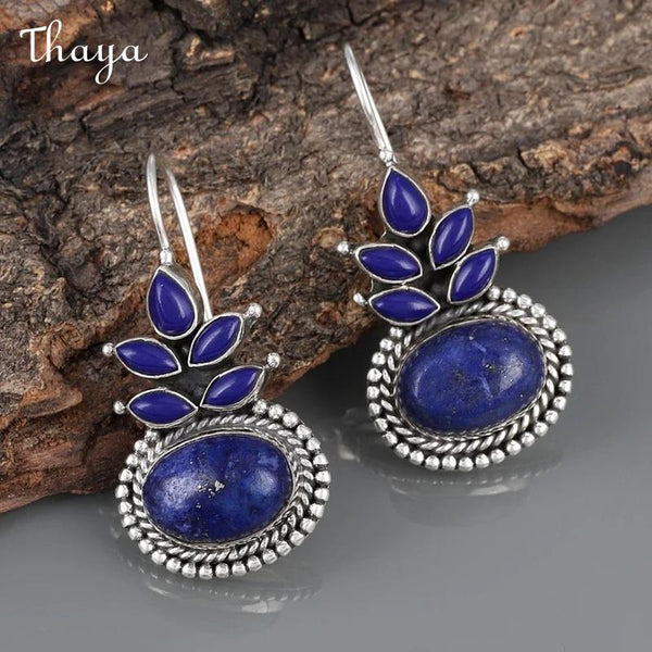 Thaya  lapis vintage Earrings