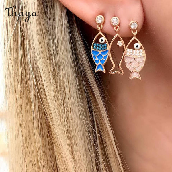 Thaya Fish Drop Earrings