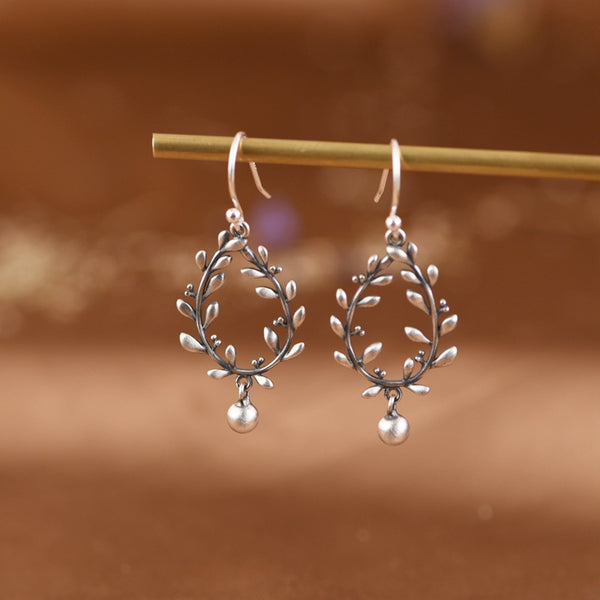 Thaya S925 Silver Leaf Drop Earrings