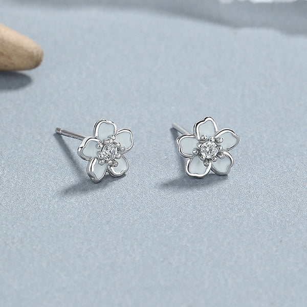 Thaya S925 Silver Colorful Flower Earrings