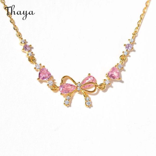 Thaya Bow Pendant Necklace