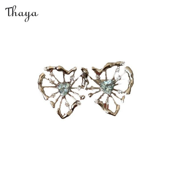 Boucles d'oreilles Thaya en fleurs ajourées