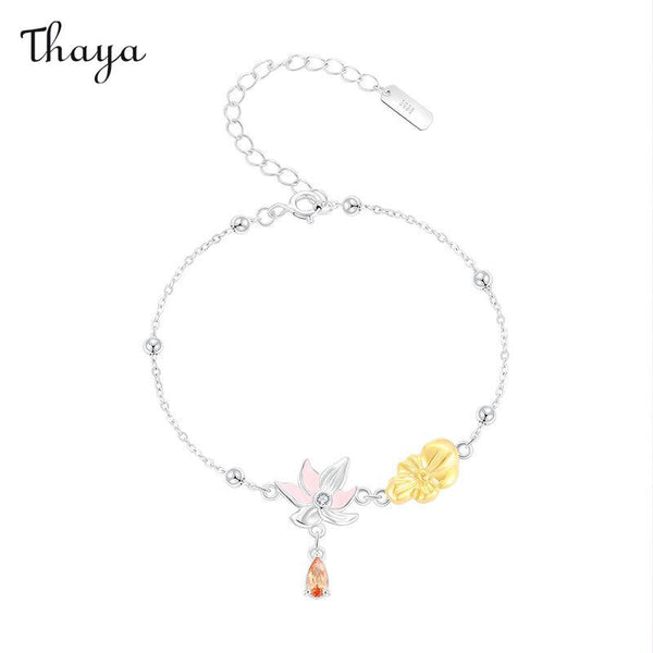 Thaya S925 Silver Floral Bracelet