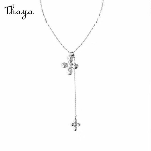Thaya Cross  Petal Y-Necklace