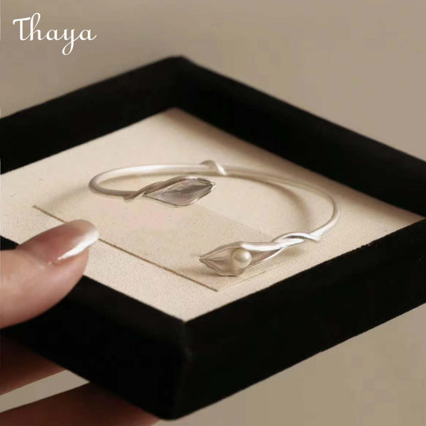 Thaya  Irregular Vine Wrap Pearl  Bracelet