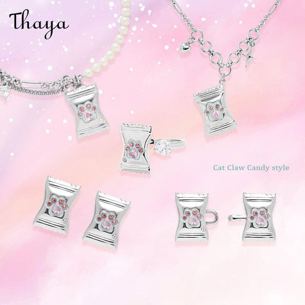 Thaya Sweet  Cat Claw Candy Jewelry Set