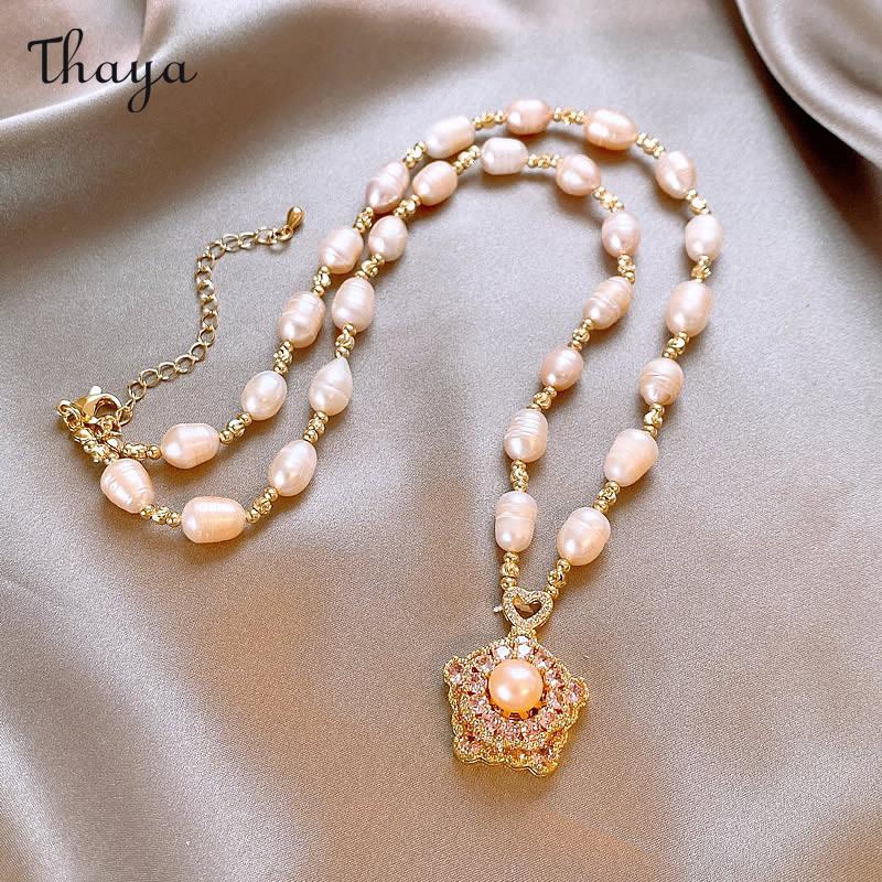 Thaya Pearl Pendant Necklace
