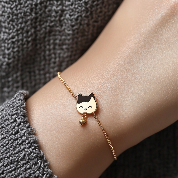 Thaya Funny Cat Metal Bracelet