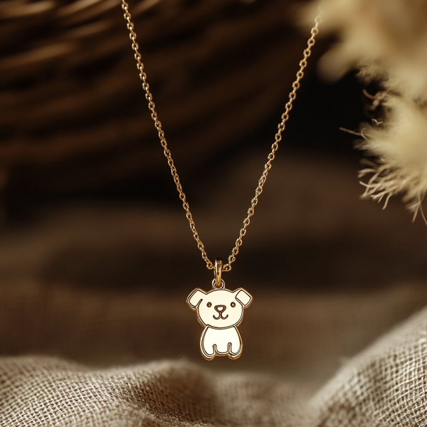 Thaya Cute Little Dog Necklace
