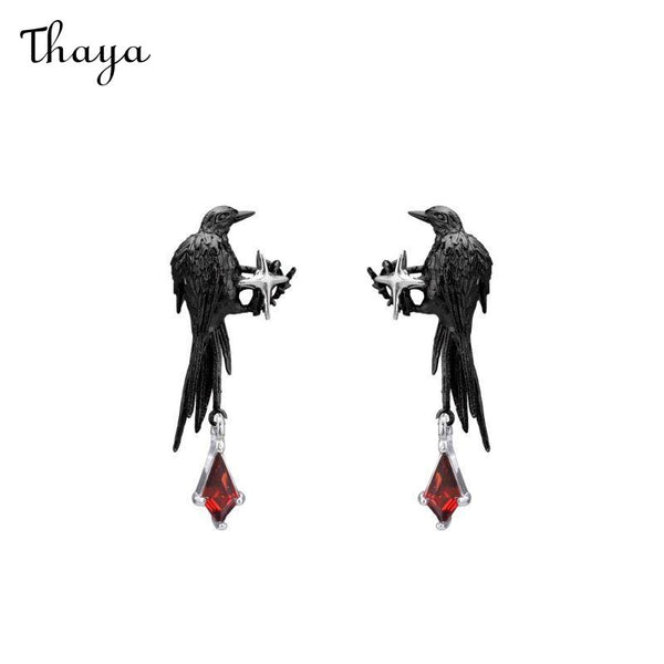 Thaya Raven Drop Earrings