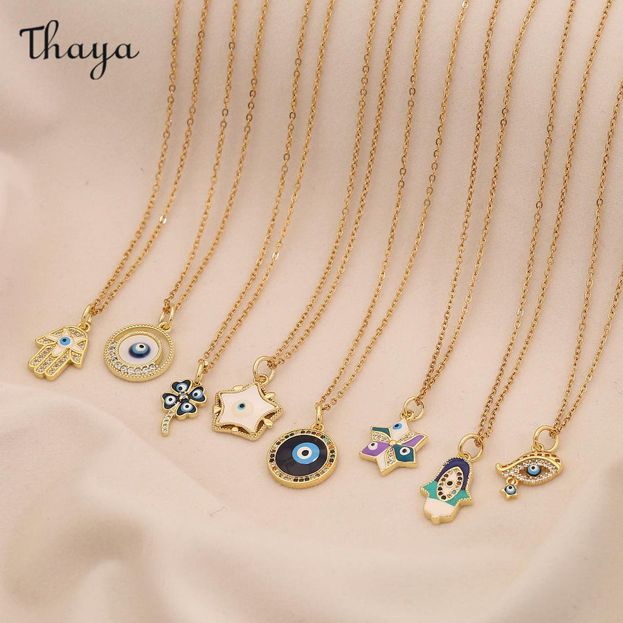 Thaya Evil Eye Pendant Necklaces