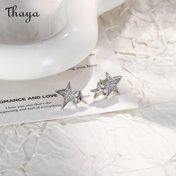 Thaya S925 Silver Star Stud Earrings