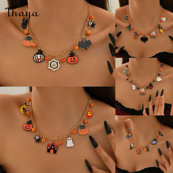 Thaya Halloween Charm Pendant Necklace