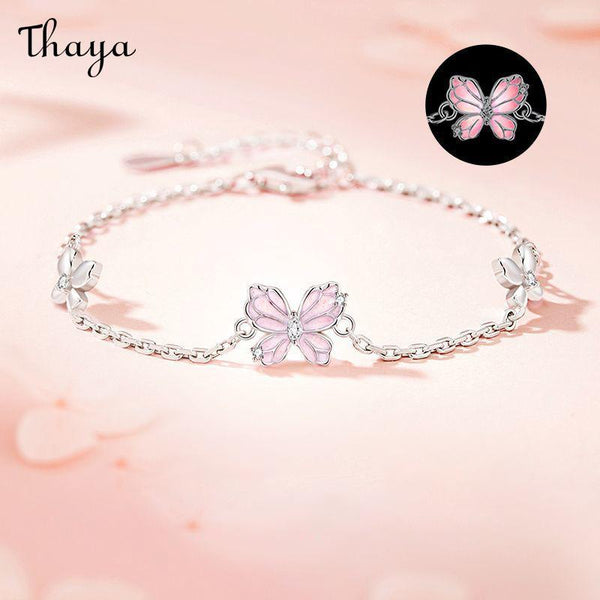 Thaya S925 Silver Butterfly Bracelet