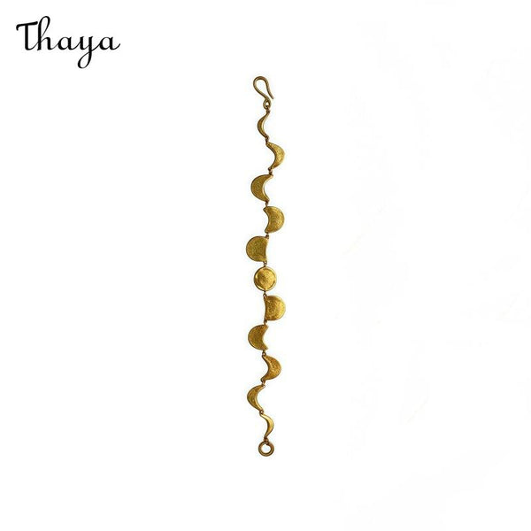 Thaya Moon Phases Silver Bracelet