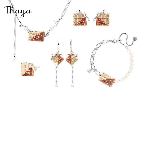 Thaya Ahornsirup Waffel Schmuckset
