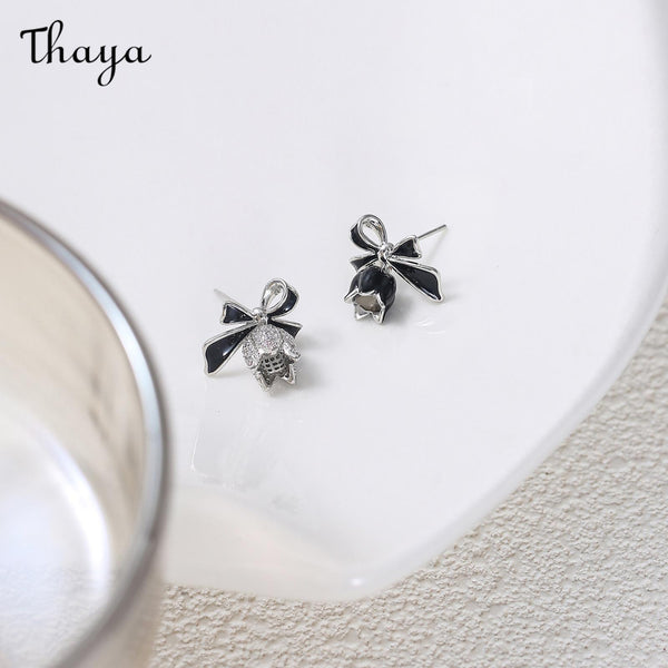 Thaya S925 Silver Flower Drop Earrings