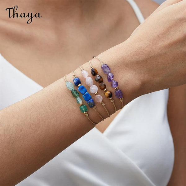 Thaya Zodiac Natural Stone Paper Bracelet