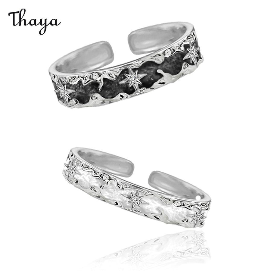 Thaya Star Drip Oil  Couple Opening Rings