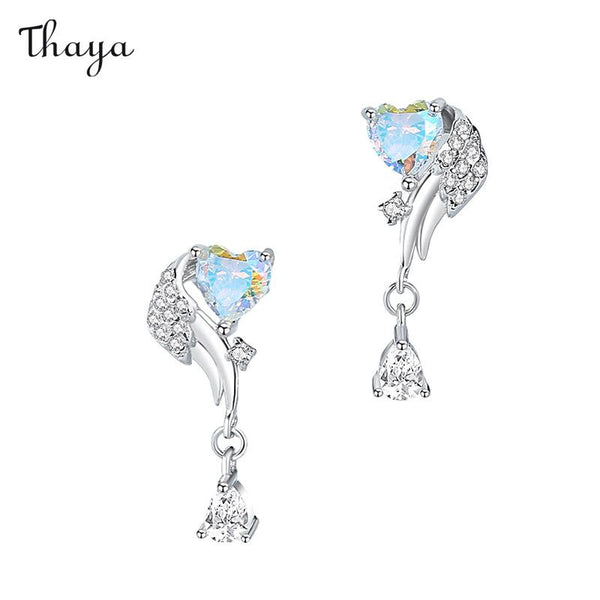 Thaya 925 Silber Aurora Flügel Ohrringe