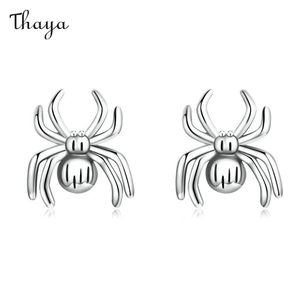 Thaya 925 Silver Spider Stud Earrings
